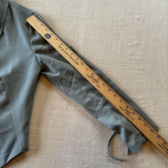 Allegra K Open Front Cardigan Jacket Work Office Business Suit Blazer Blue Sz M - Picture 12 of 16